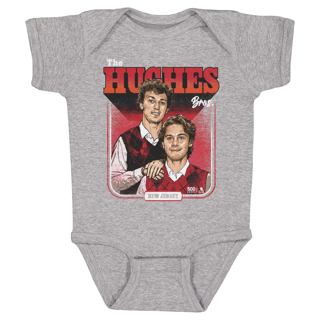 Luke Hughes & Jack Hughes New Jersey Step Brothers WHT