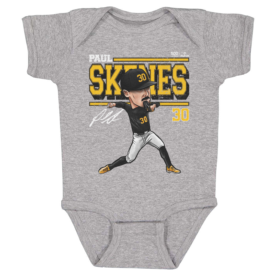 Paul Skenes Pittsburgh Cartoon WHT