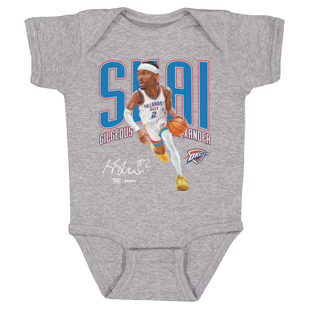 Shai Gilgeous-Alexander Oklahoma City Thunder Caricature WHT