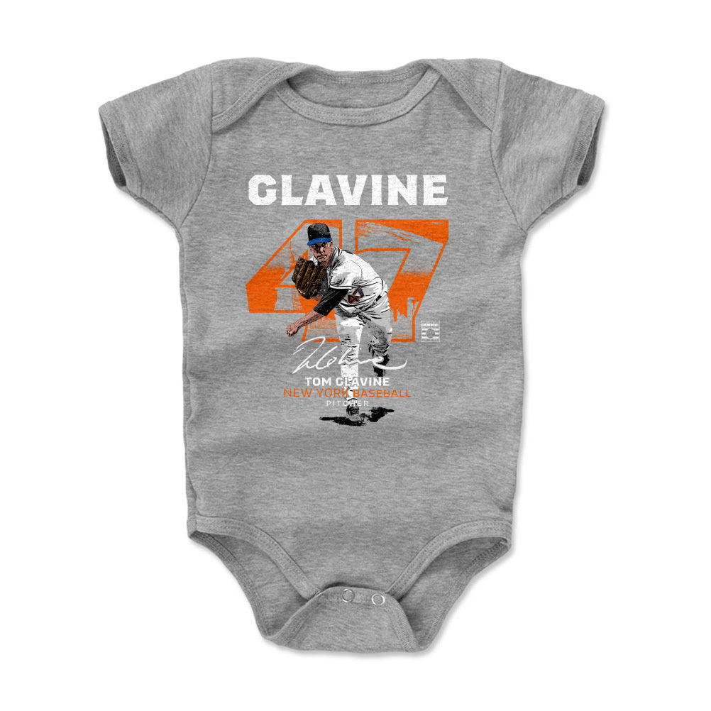 Tom Glavine Throwback Number WHT