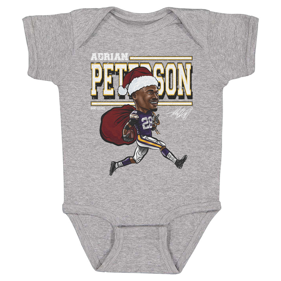 Adrian Peterson Minnesota Cartoon Santa Hat WHT
