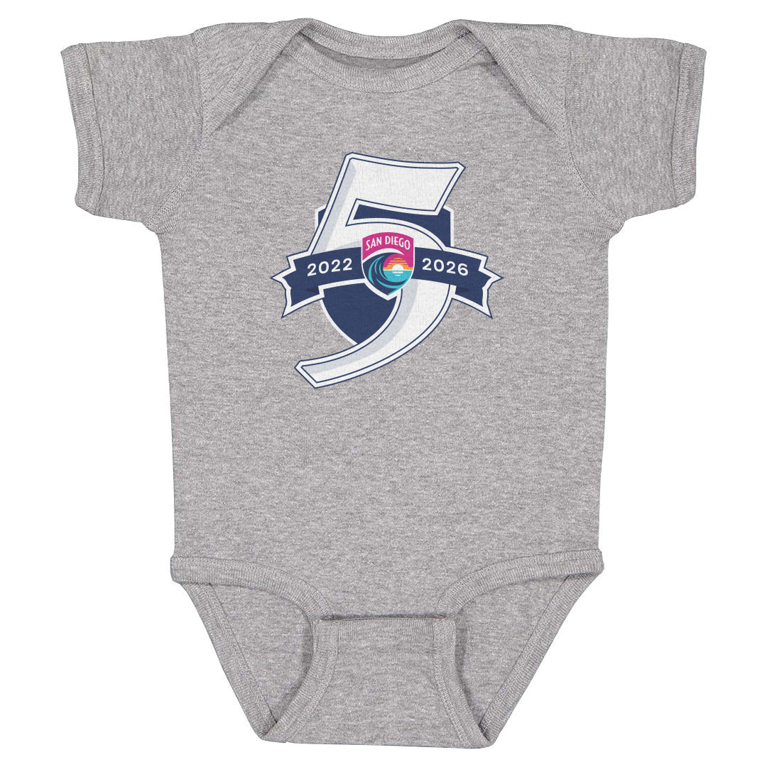 San Diego Wave FC 5 Seasons Logo WHT