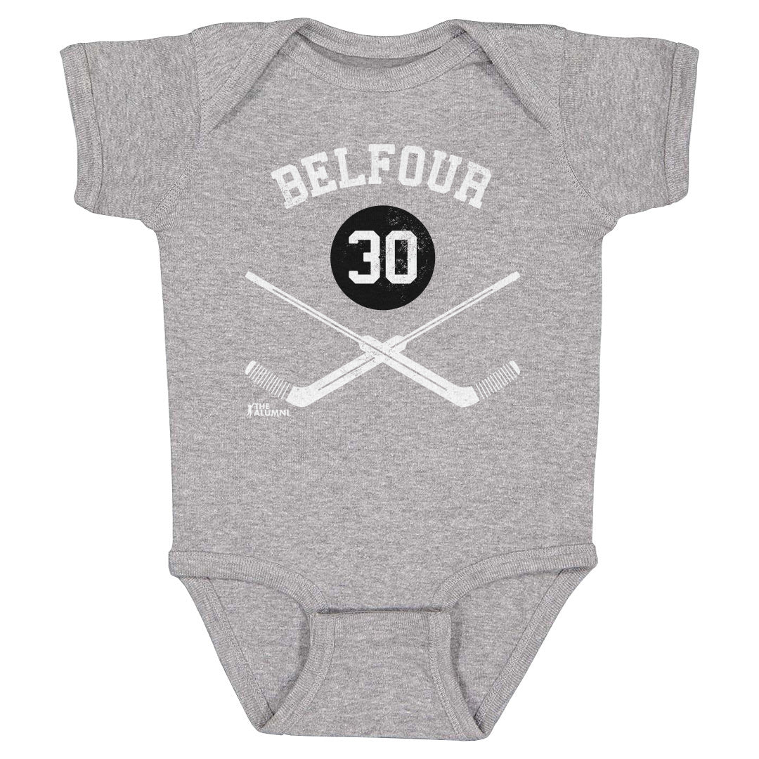 Ed Belfour Chicago 30 Goalie Sticks WHT