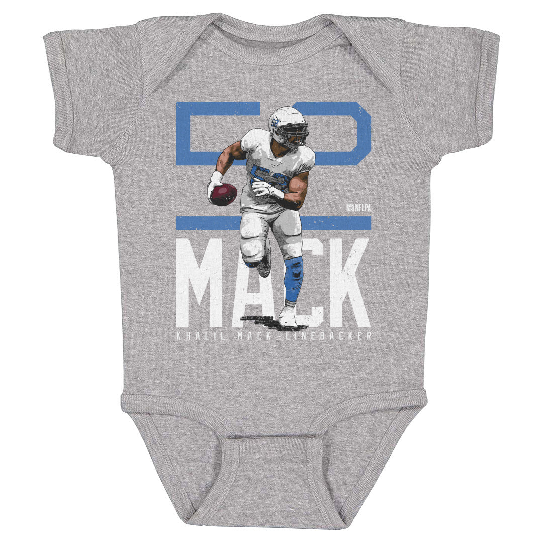 Khalil Mack Los Angeles C Bold Number WHT