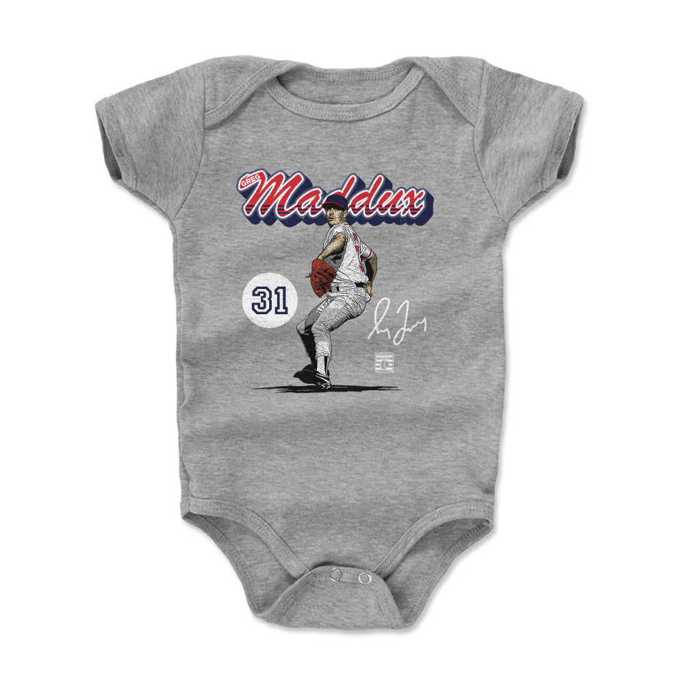 Greg Maddux Atlanta Retro Script WHT