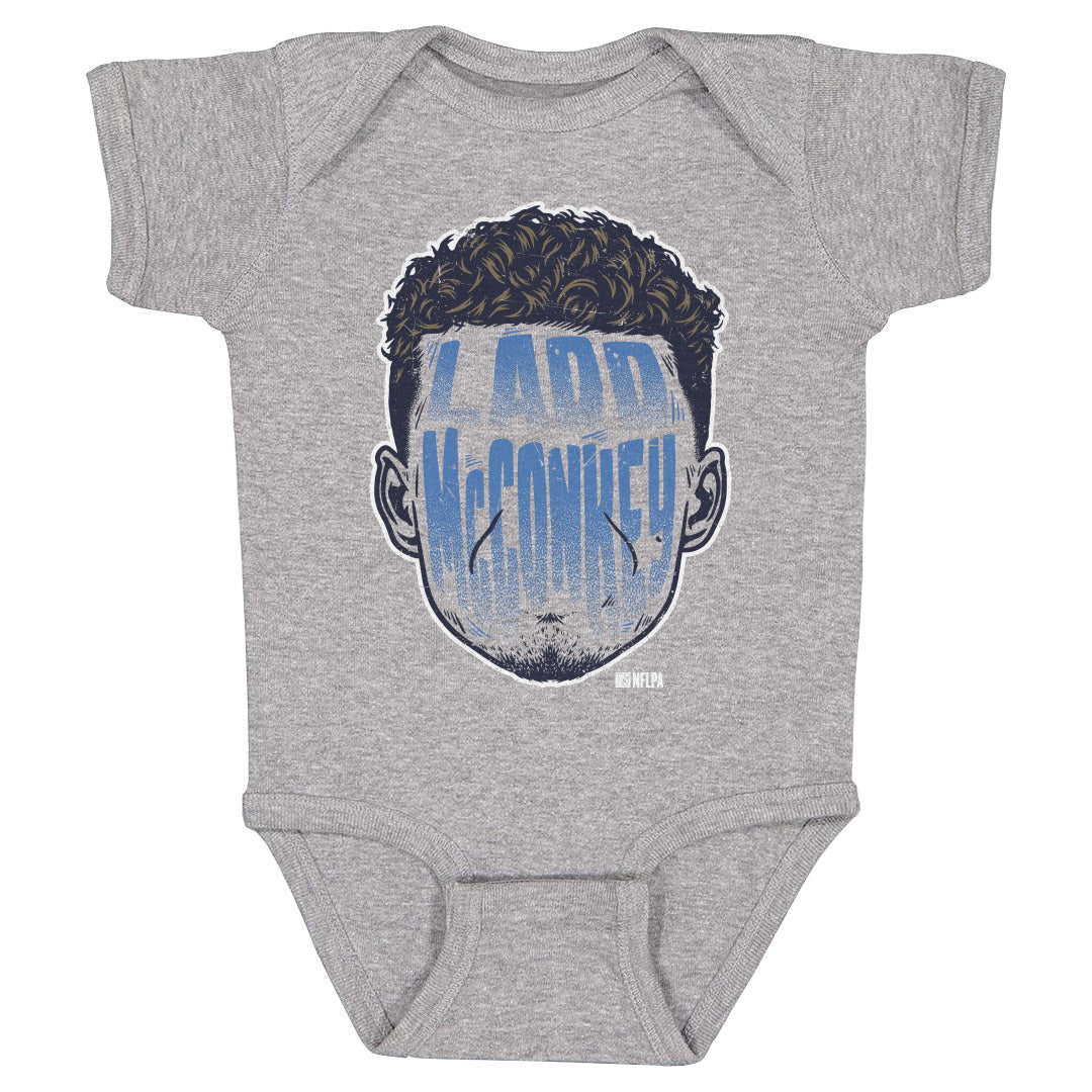 Ladd McConkey Los Angeles C Player Silhouette WHT