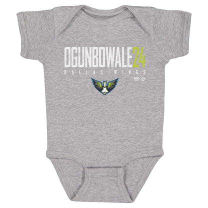 Arike Ogunbowale Dallas Wings Elite WHT Kids Infant Baby Romper 500 Level Officially Licensed Fan Gear