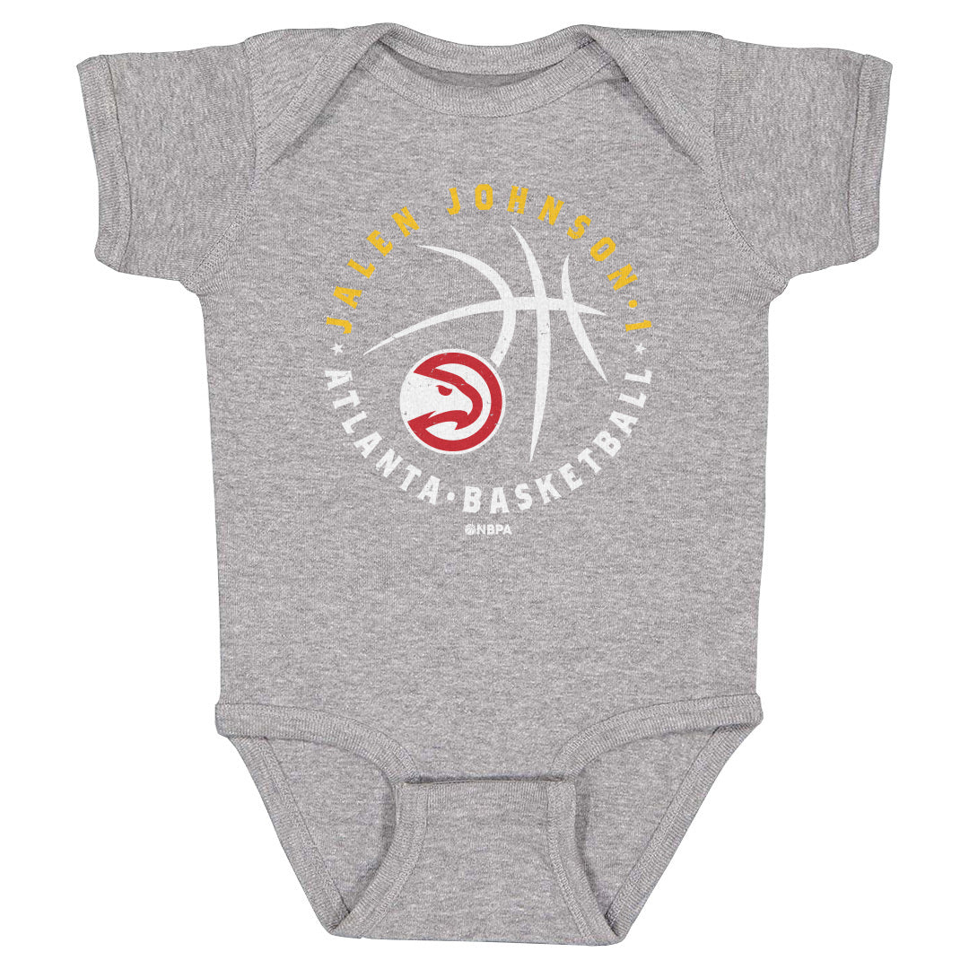Jalen Johnson Atlanta Hawks Player Ball WHT
