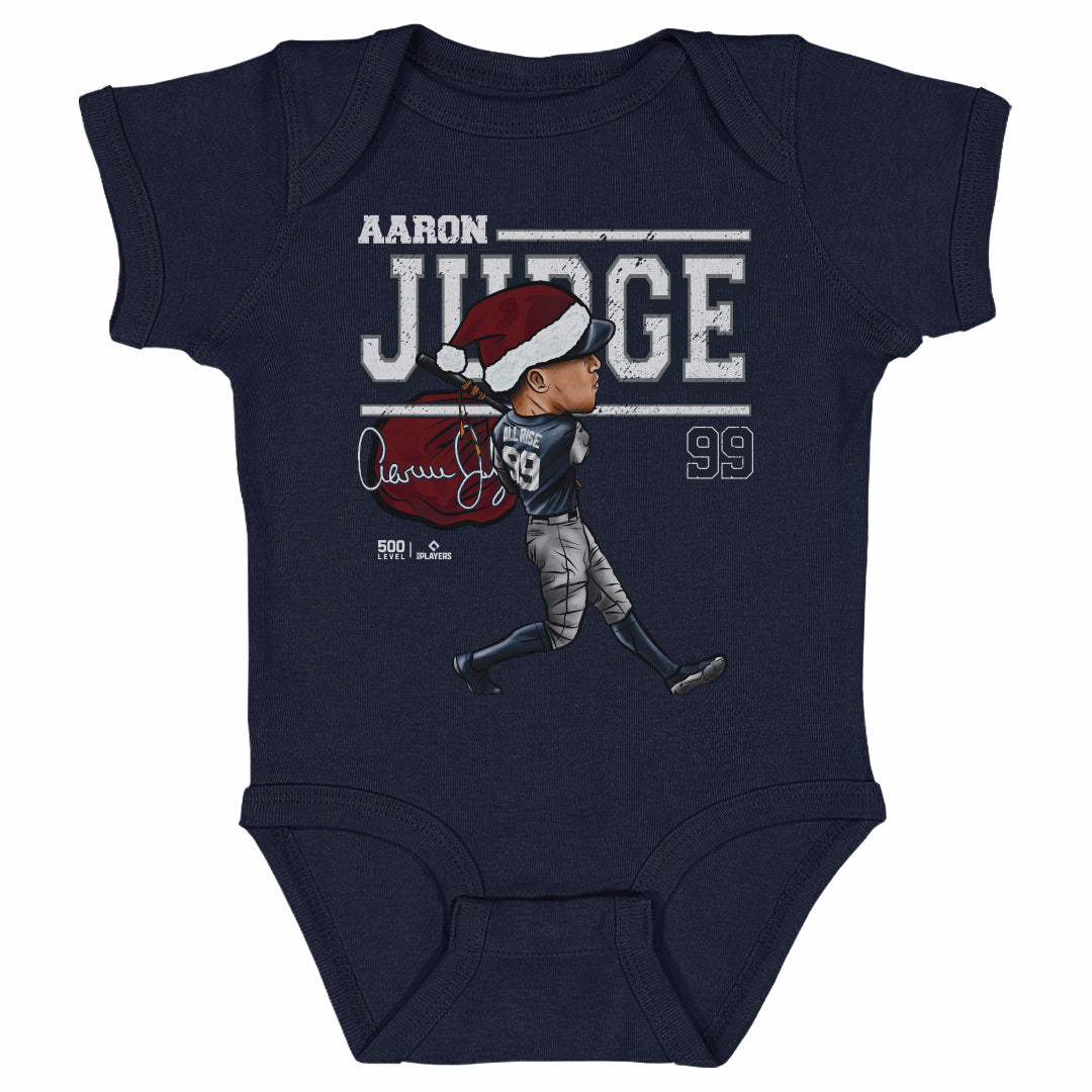 Aaron Judge New York Y Cartoon Santa Hat WHT