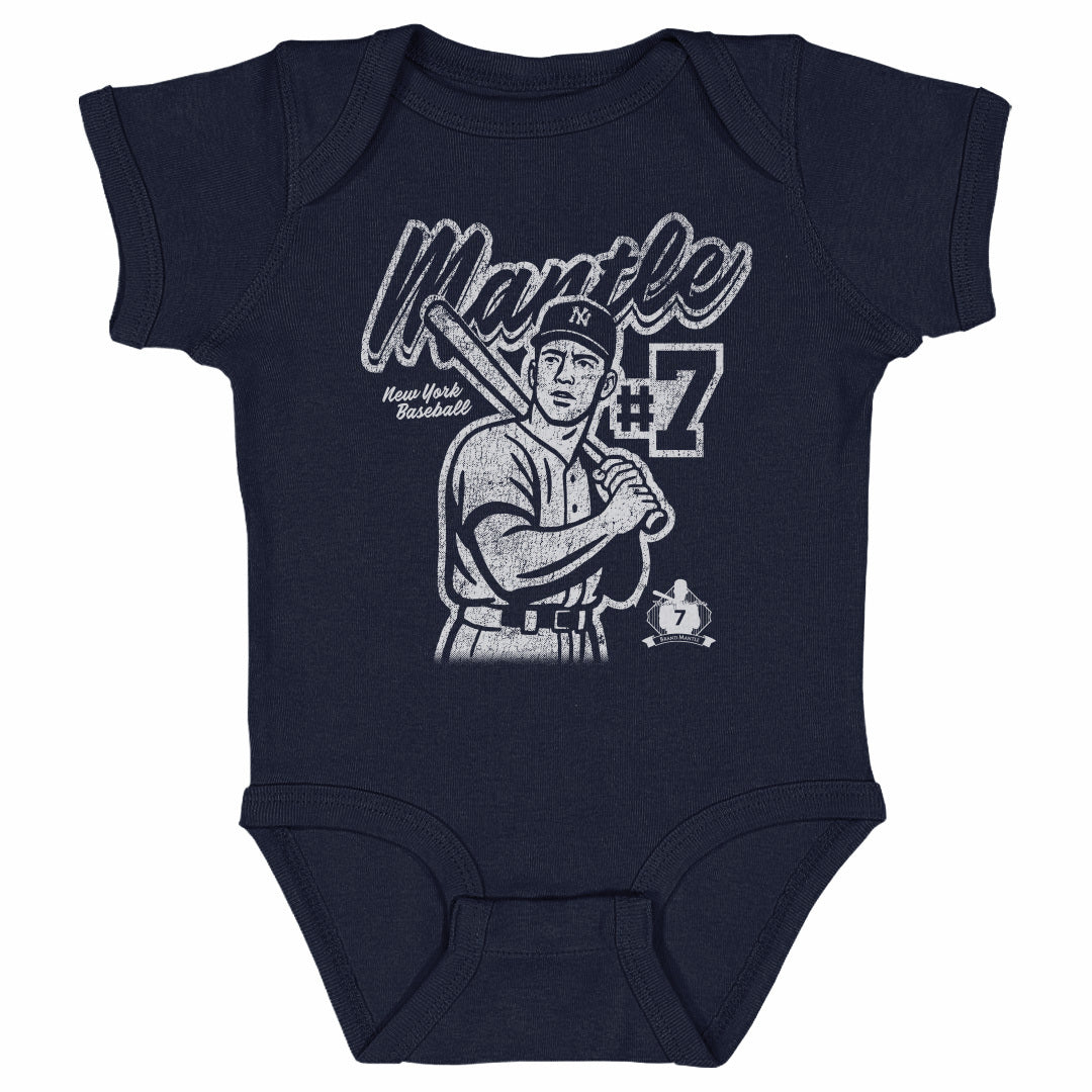 Mickey Mantle New York Y Retro WHT