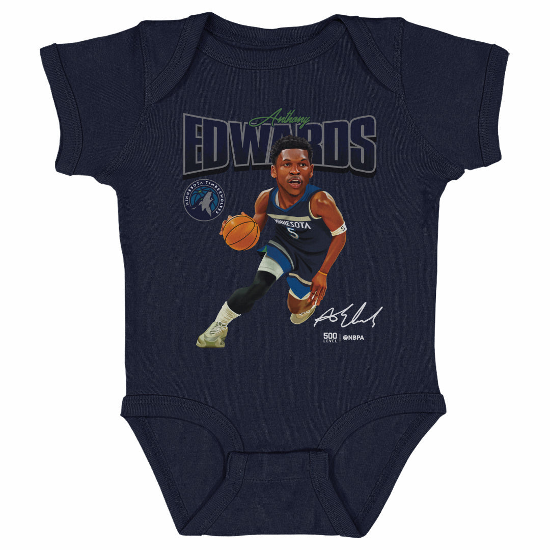 Anthony Edwards Minnesota Timberwolves Caricature WHT