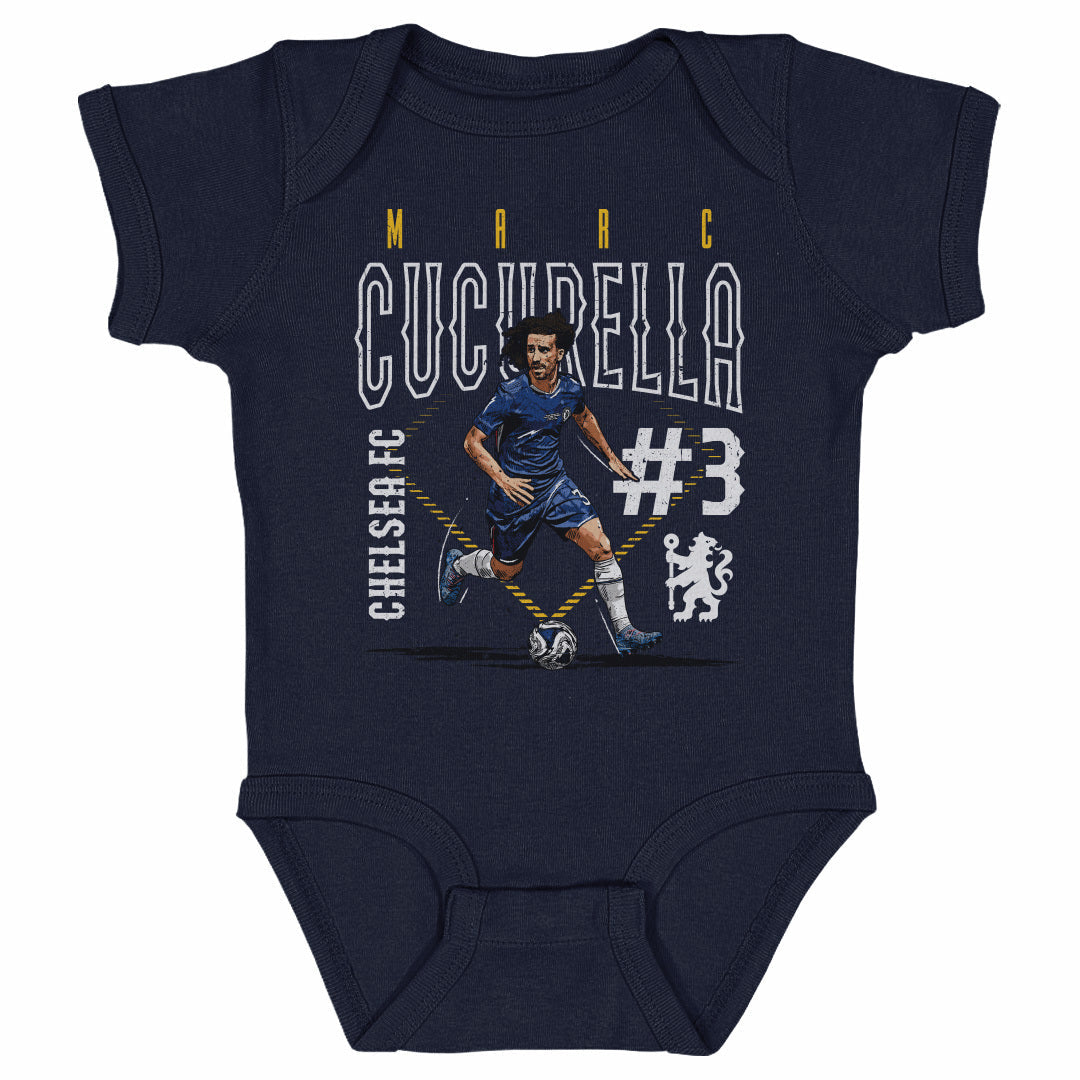 Marc Cucurella Chelsea FC Outline Number WHT