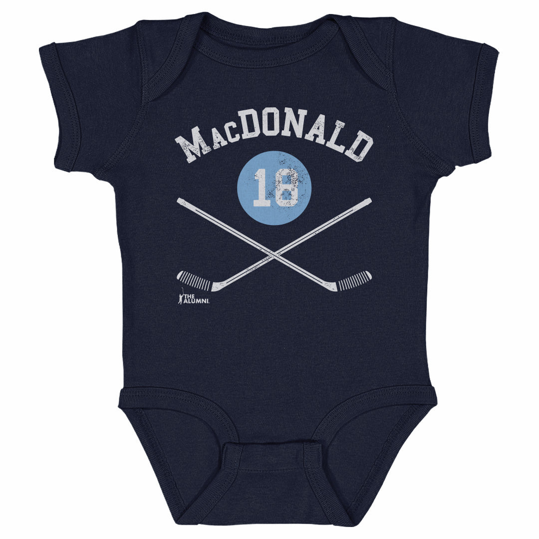 Lowell MacDonald Pittsburgh 18 Sticks WHT