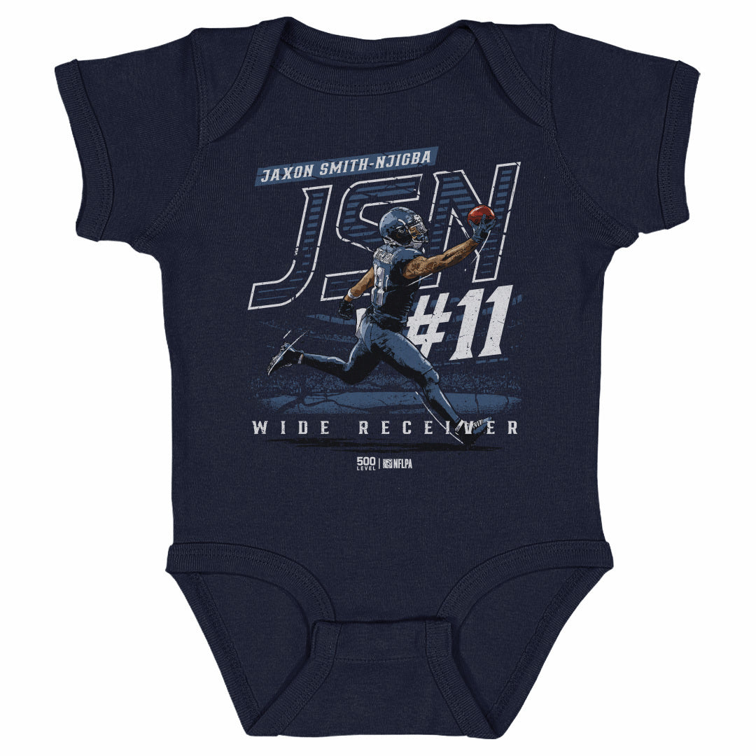 Jaxon Smith-Njigba Seattle JSN Initials WHT