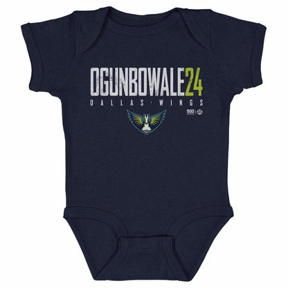 Arike Ogunbowale Dallas Wings Elite WHT Kids Infant Baby Romper 500 Level Officially Licensed Fan Gear