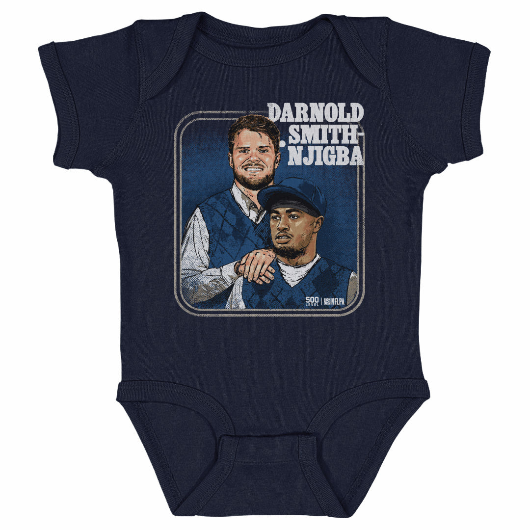Sam Darnold & Jaxon Smith-Njigba Seattle Step Brothers WHT