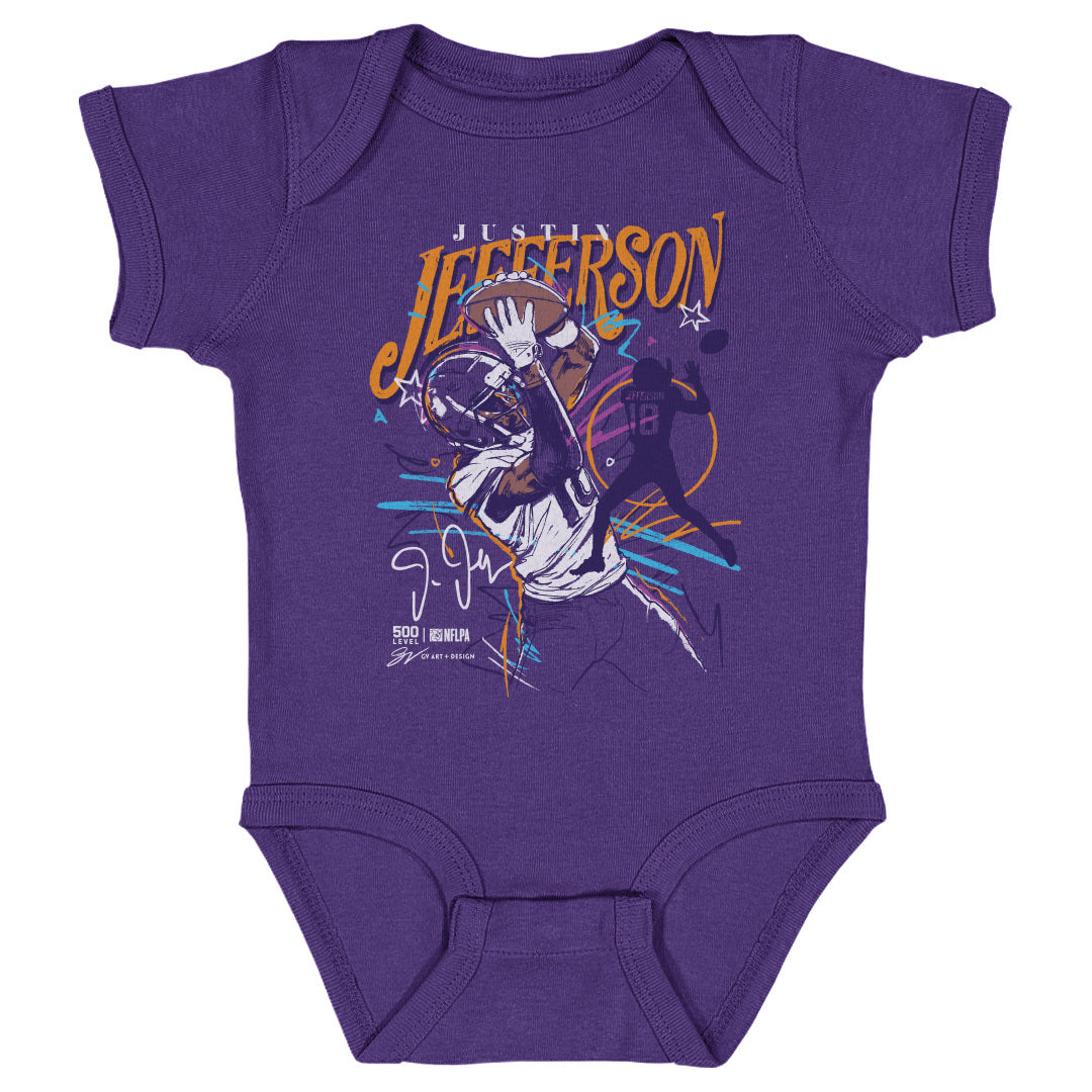 Justin Jefferson Minnesota Scribble WHT