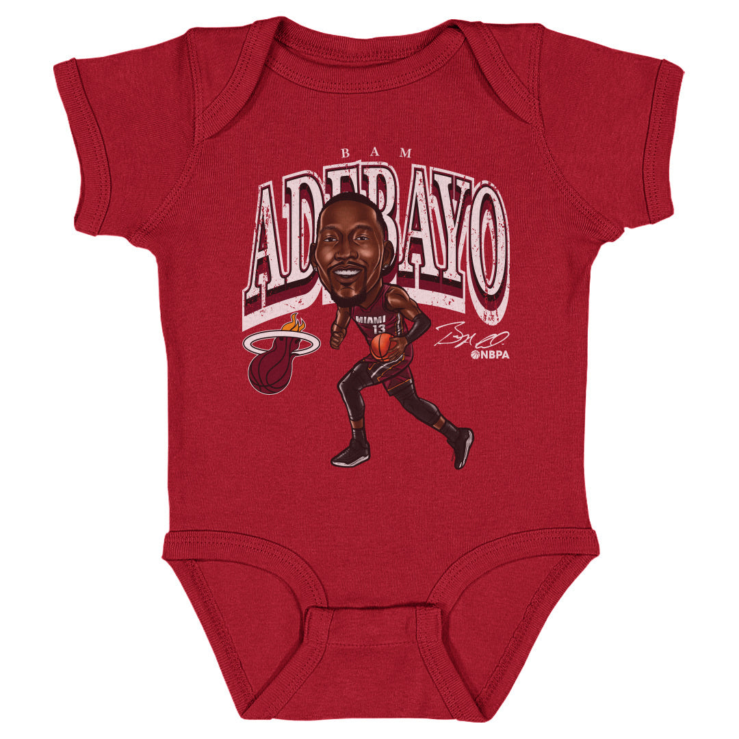 Bam Adebayo Miami Heat Cartoon WHT