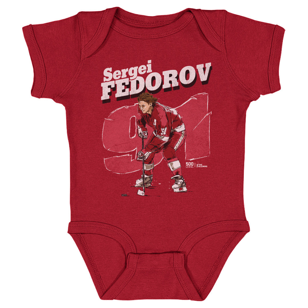 Sergei Fedorov Detroit Retro WHT
