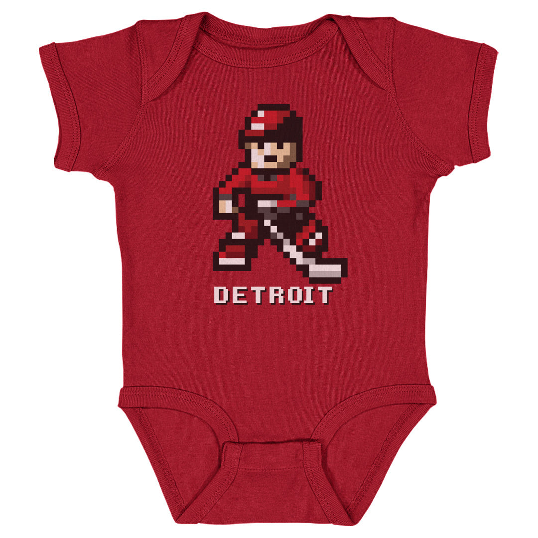 Detroit Hockey 8-bit WHT