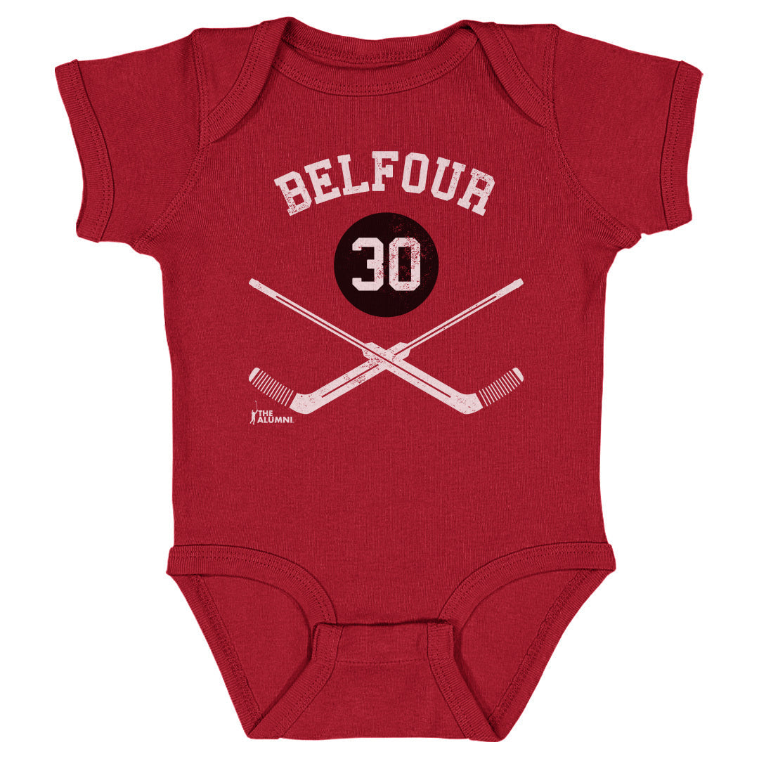 Ed Belfour Chicago 30 Goalie Sticks WHT
