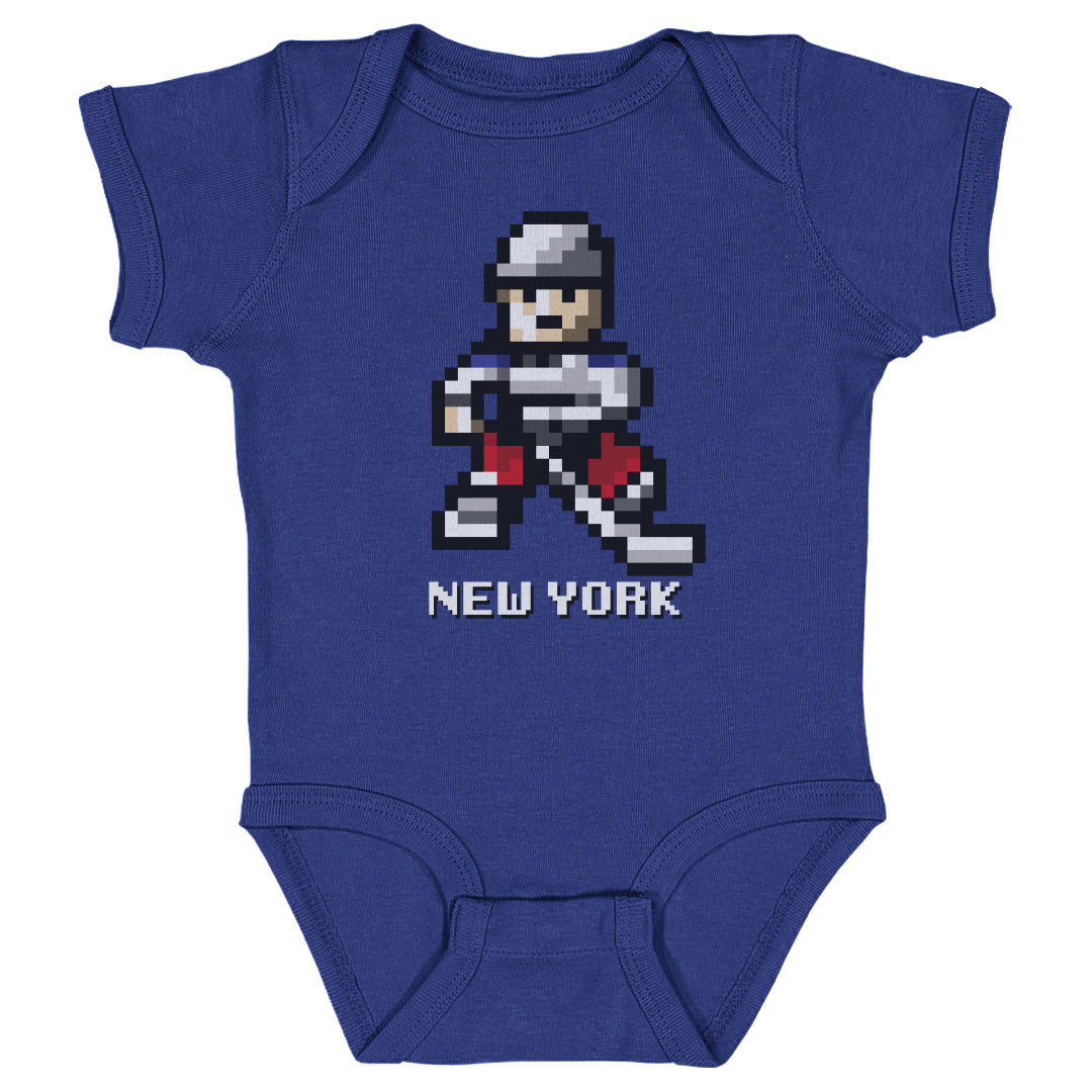 New York R Hockey 8-bit WHT