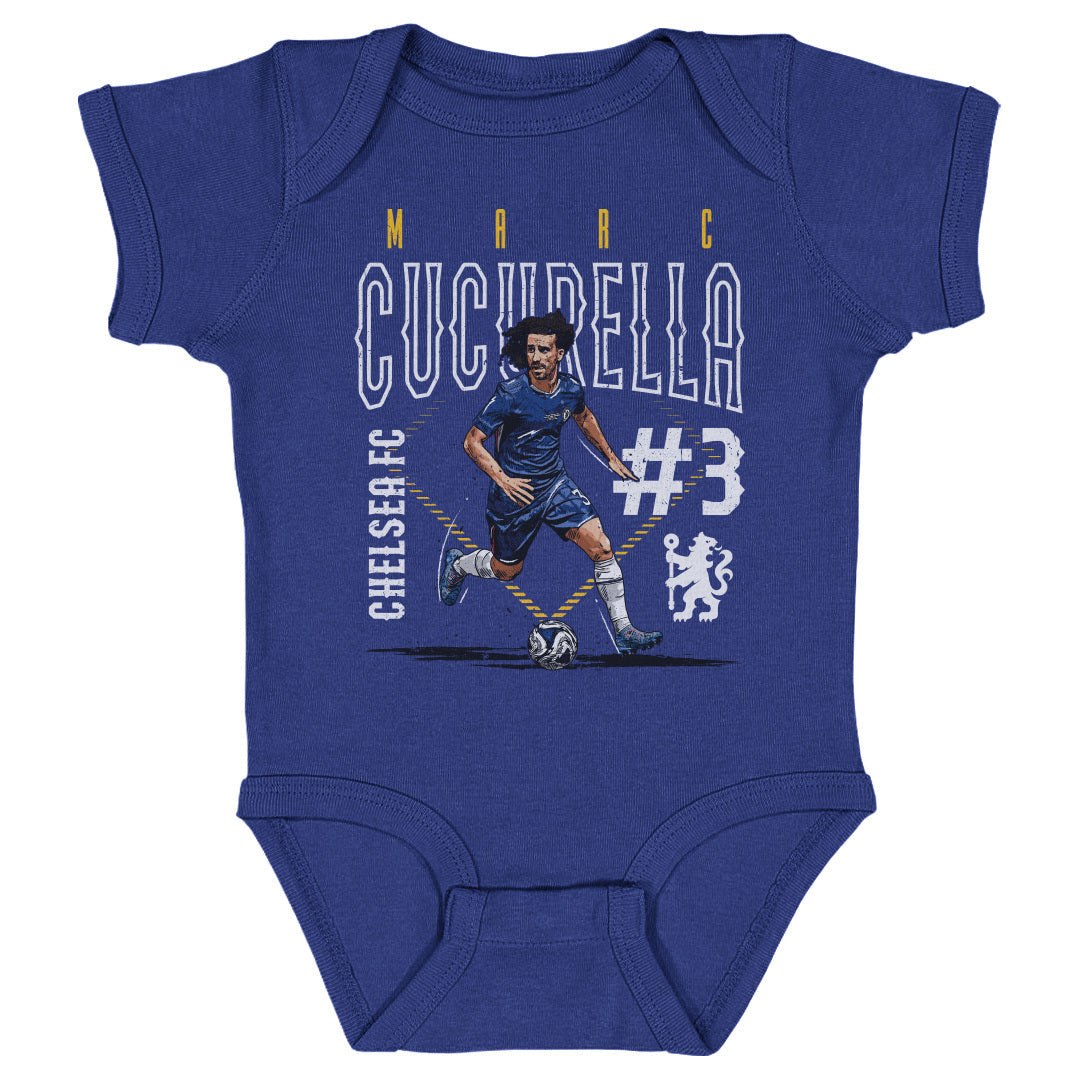 Marc Cucurella Chelsea FC Outline Number WHT