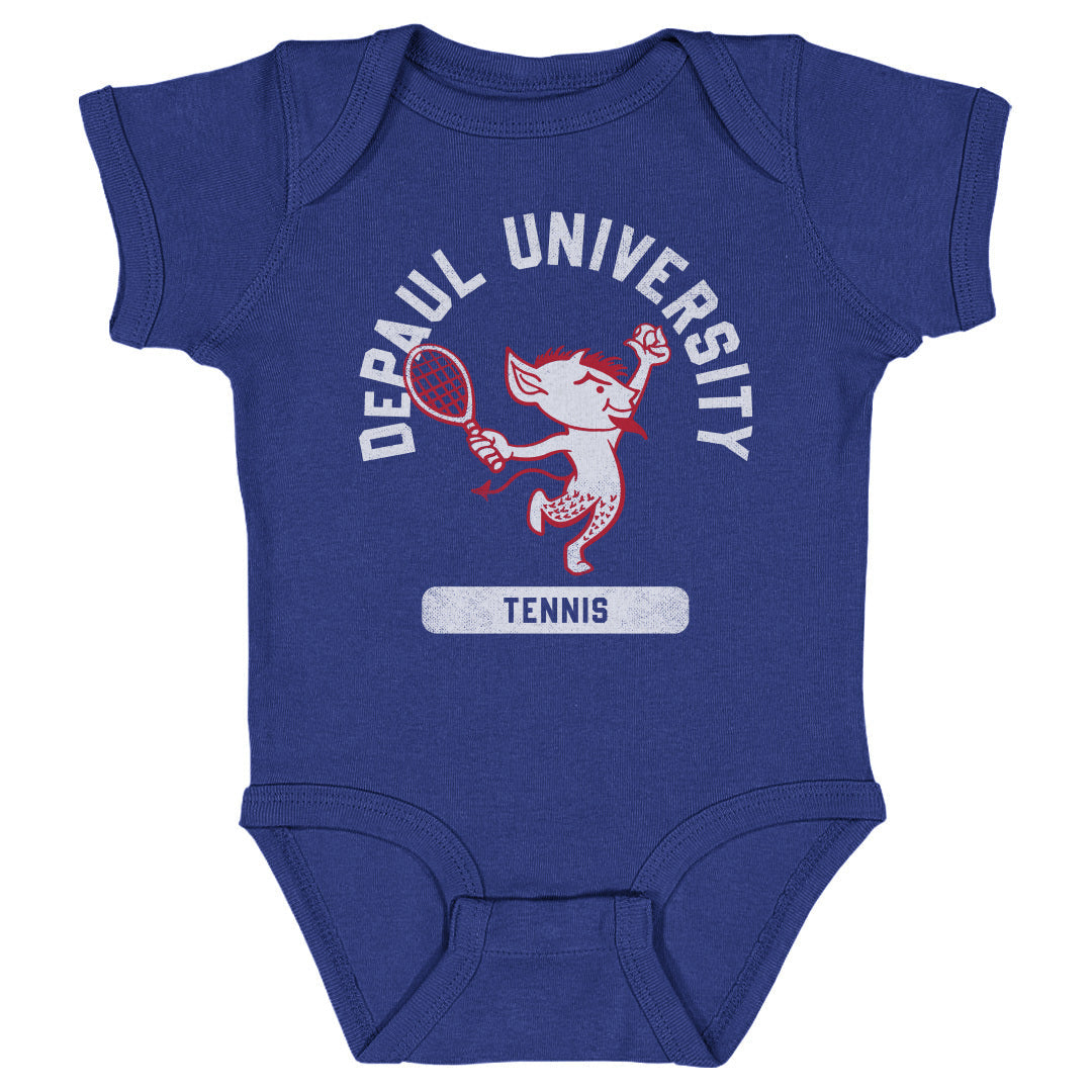 DePaul Blue Demons Mascot Tennis WHT