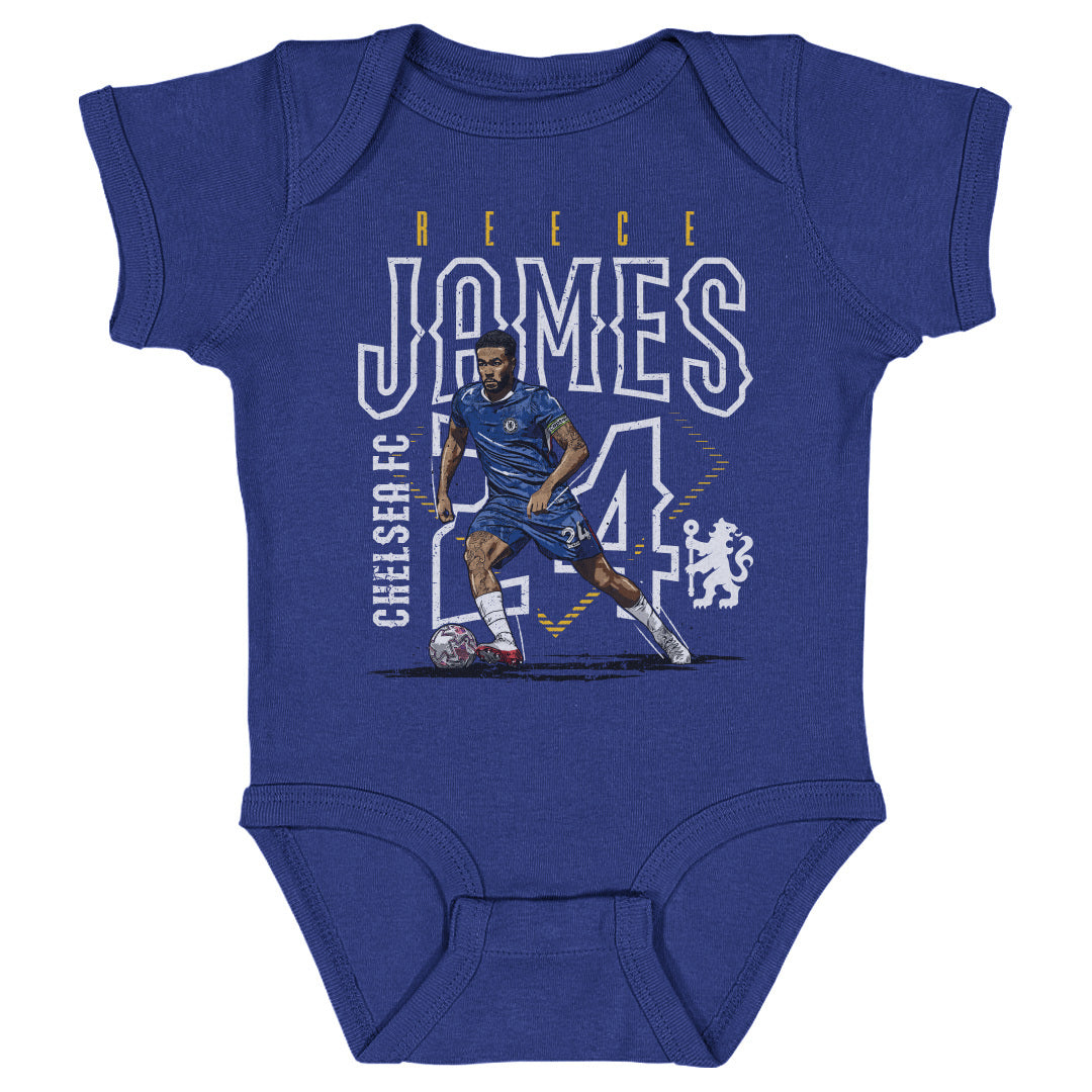 Reece James Chelsea FC Outline Number WHT