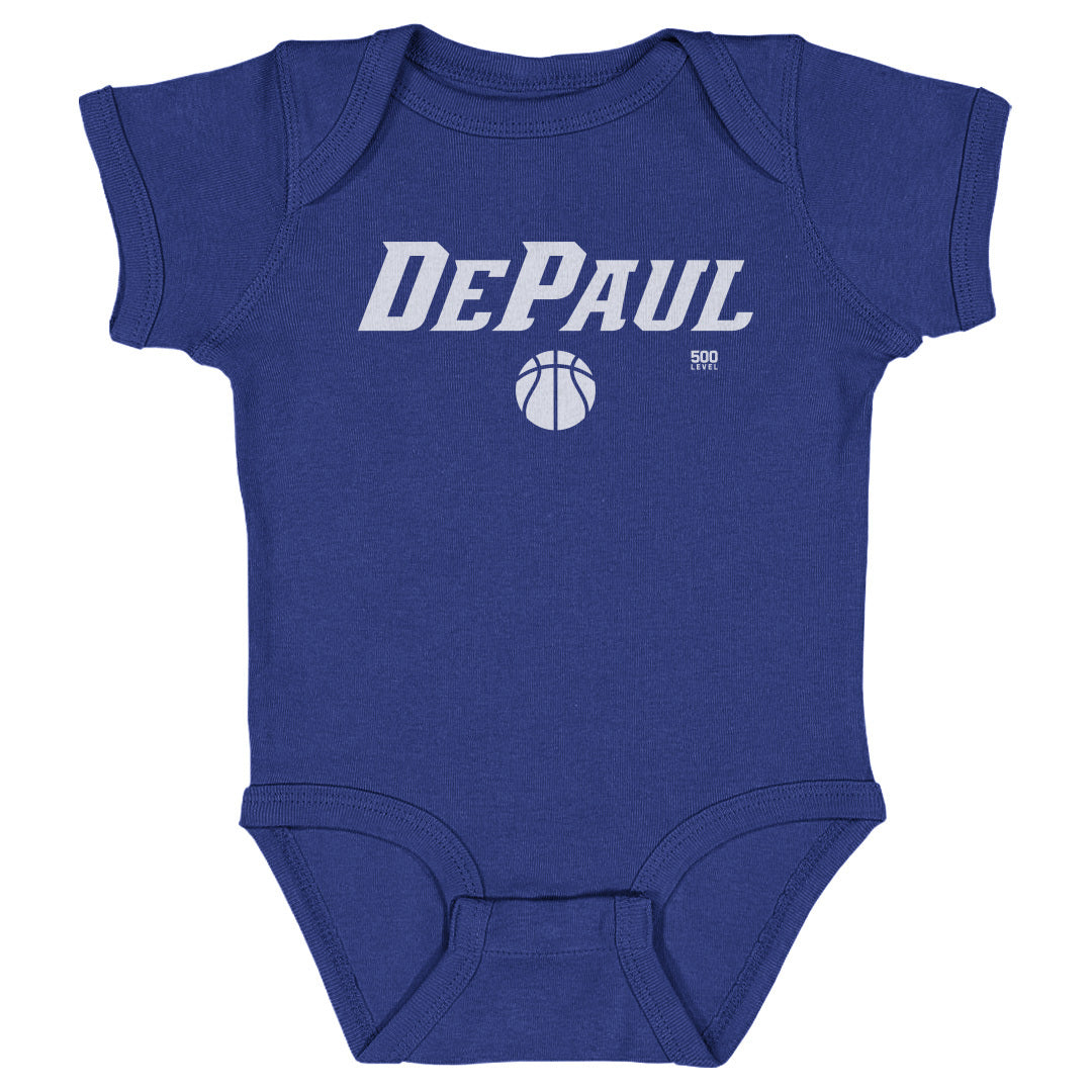 DePaul Blue Demons Basketball Minimalist WHT