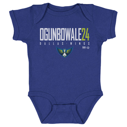 Arike Ogunbowale Dallas Wings Elite WHT Kids Infant Baby Romper 500 Level Officially Licensed Fan Gear