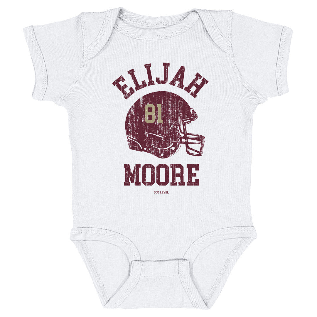 Elijah Moore College Helmet Font
