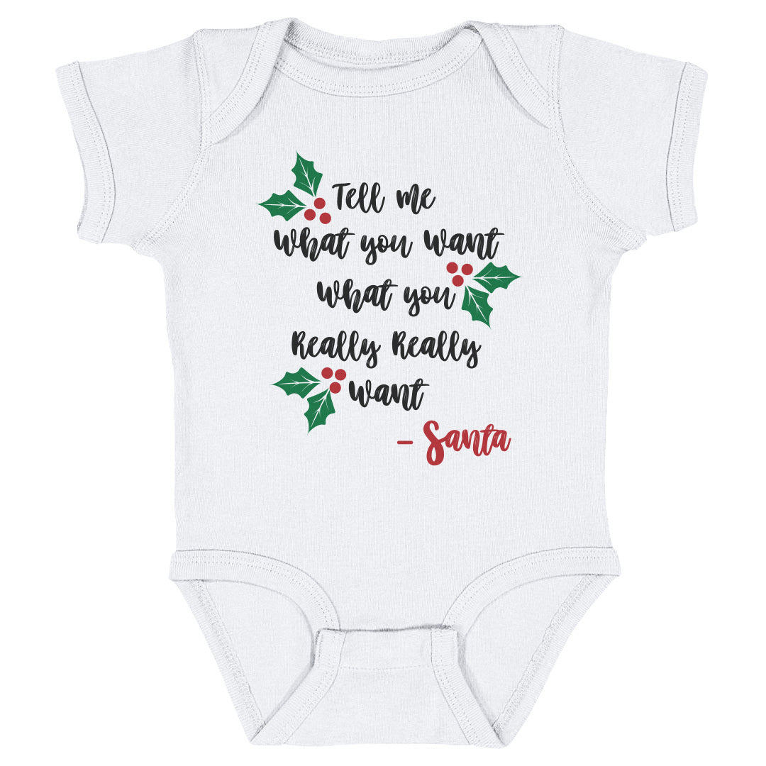 Christmas Tell Me What You Want Santa