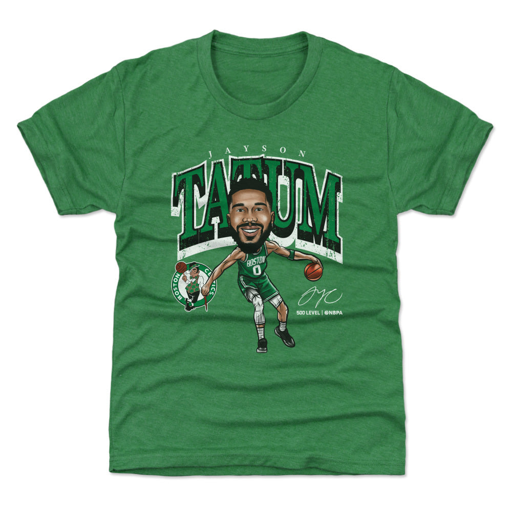 Jayson Tatum Boston Celtics Cartoon WHT