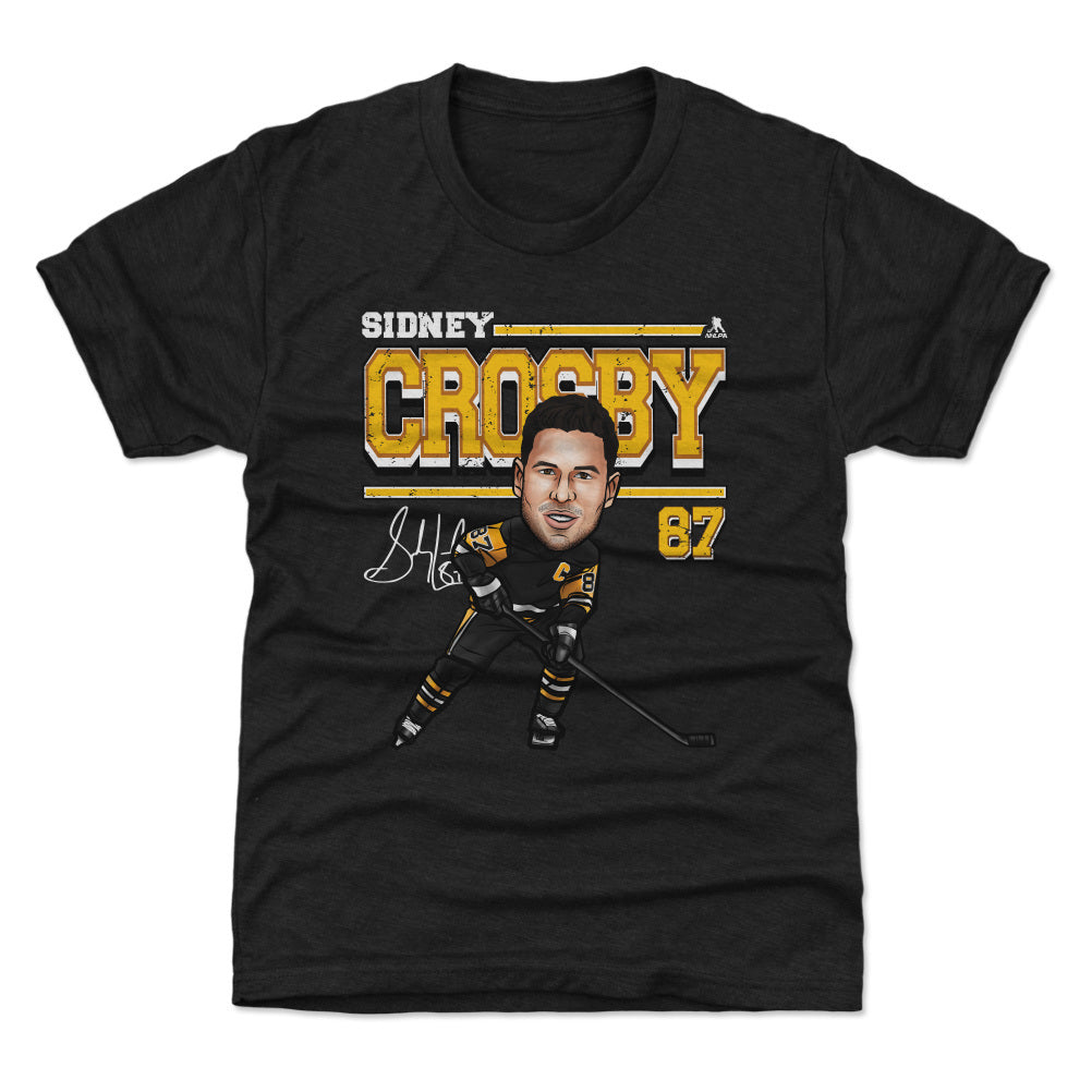 Sidney Crosby Pittsburgh Cartoon WHT