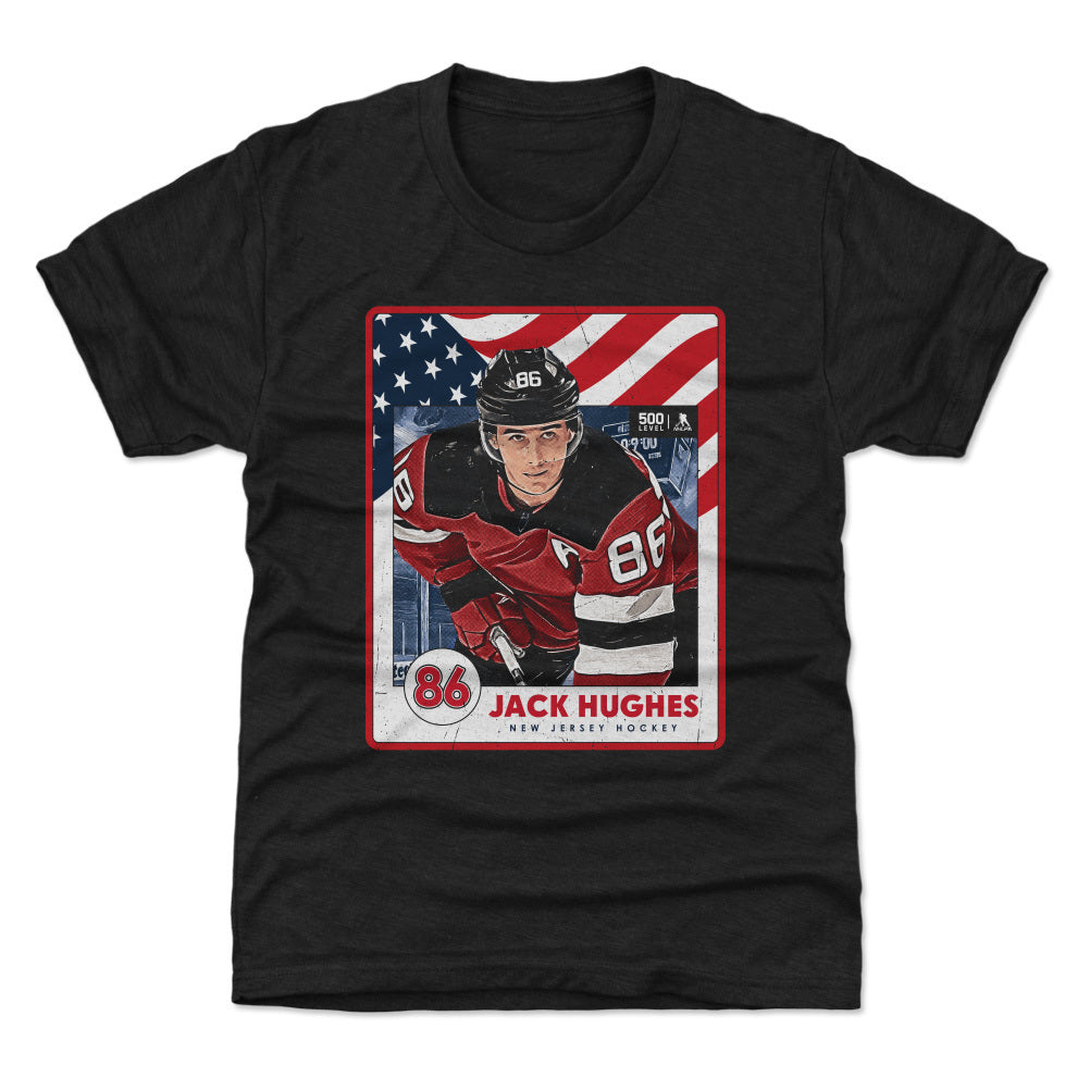 Jack Hughes New Jersey USA Card WHT