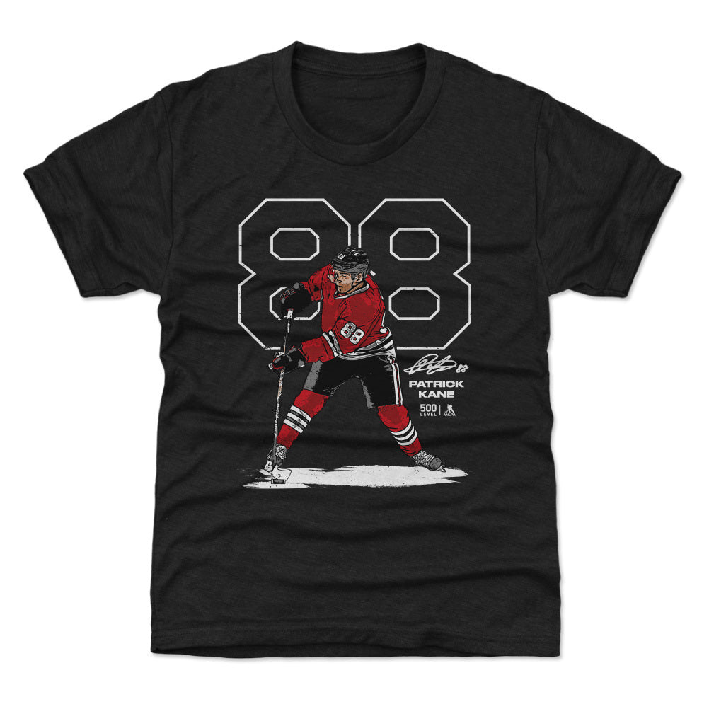 Patrick Kane Chicago Outline WHT