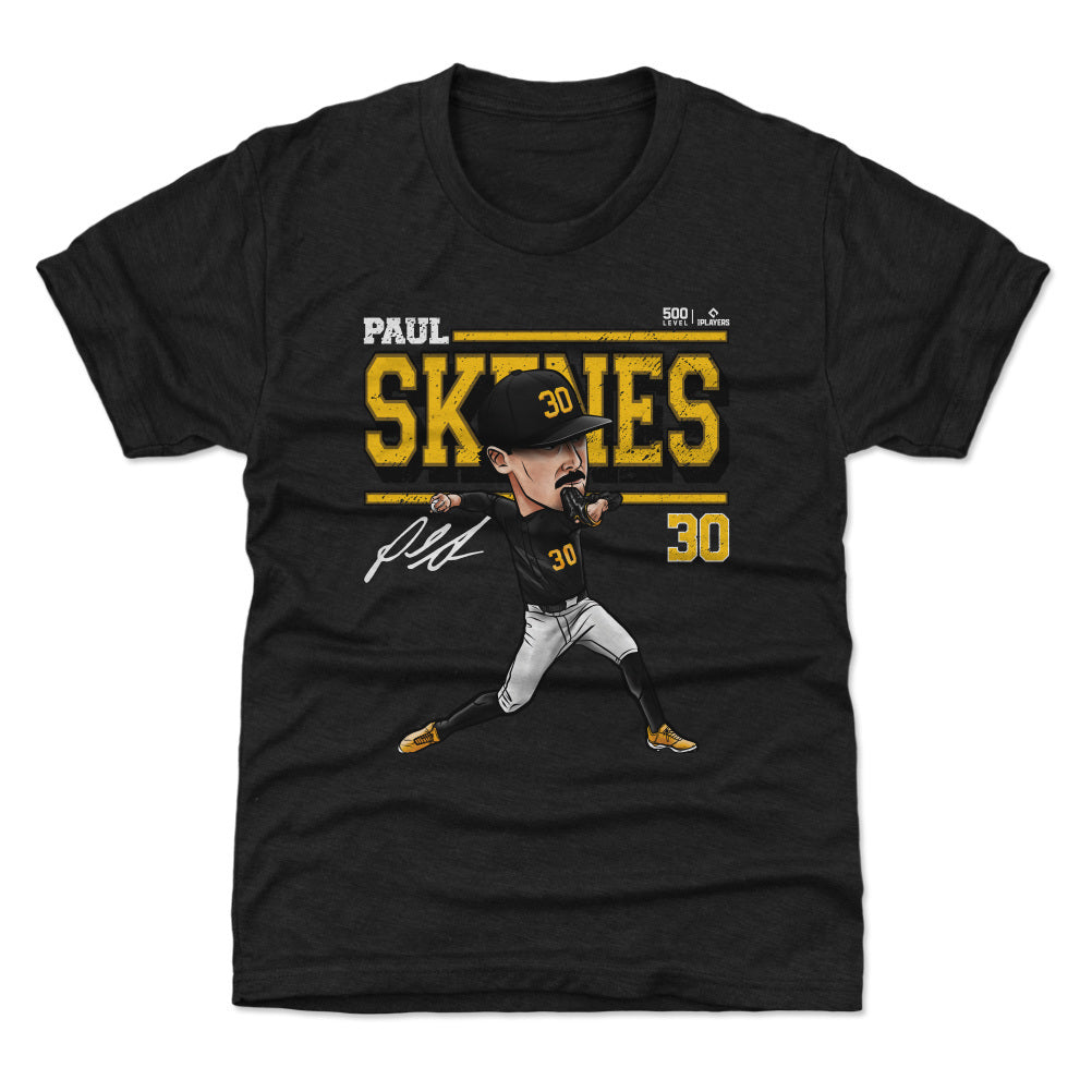 Paul Skenes Pittsburgh Cartoon WHT