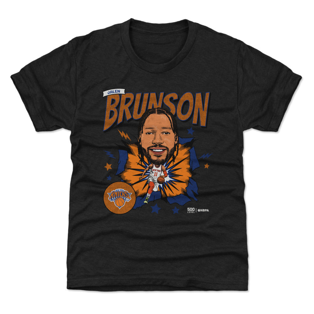 Jalen Brunson New York Knicks Caricature Retro WHT
