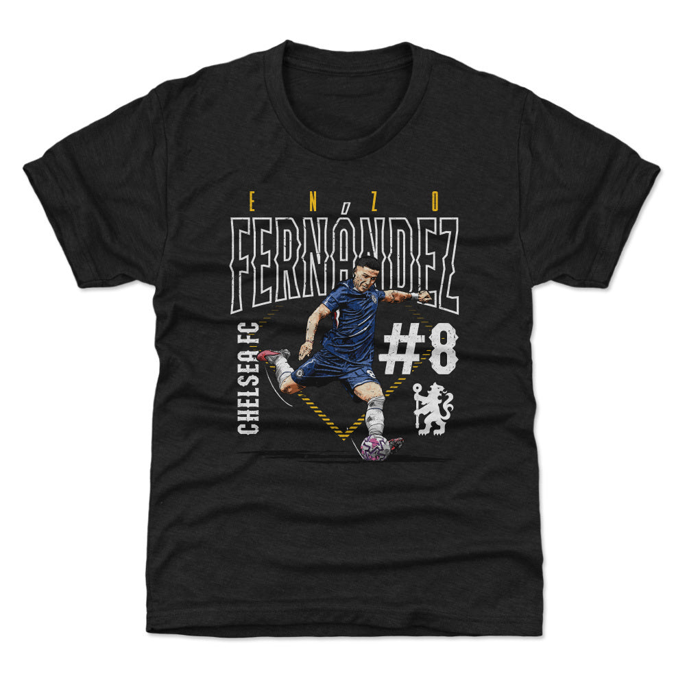 Enzo Fernandez Chelsea FC Outline Number WHT