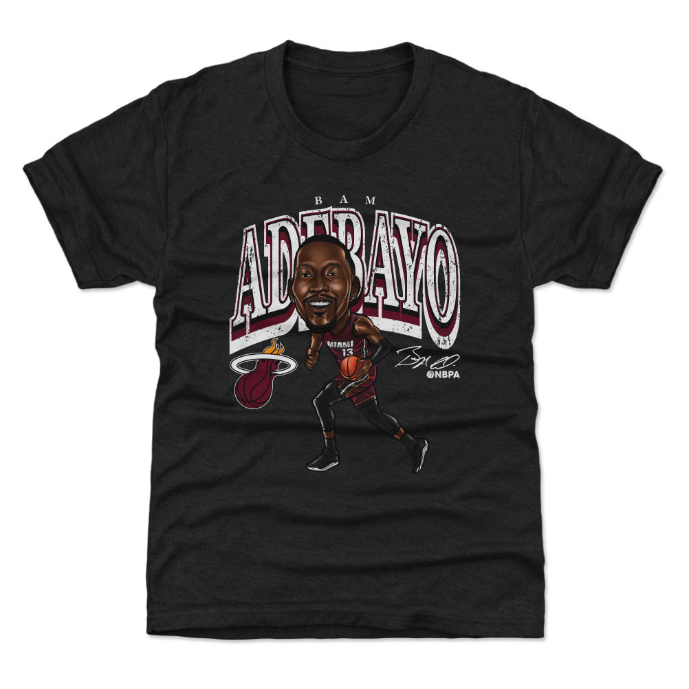 Bam Adebayo Miami Heat Cartoon WHT