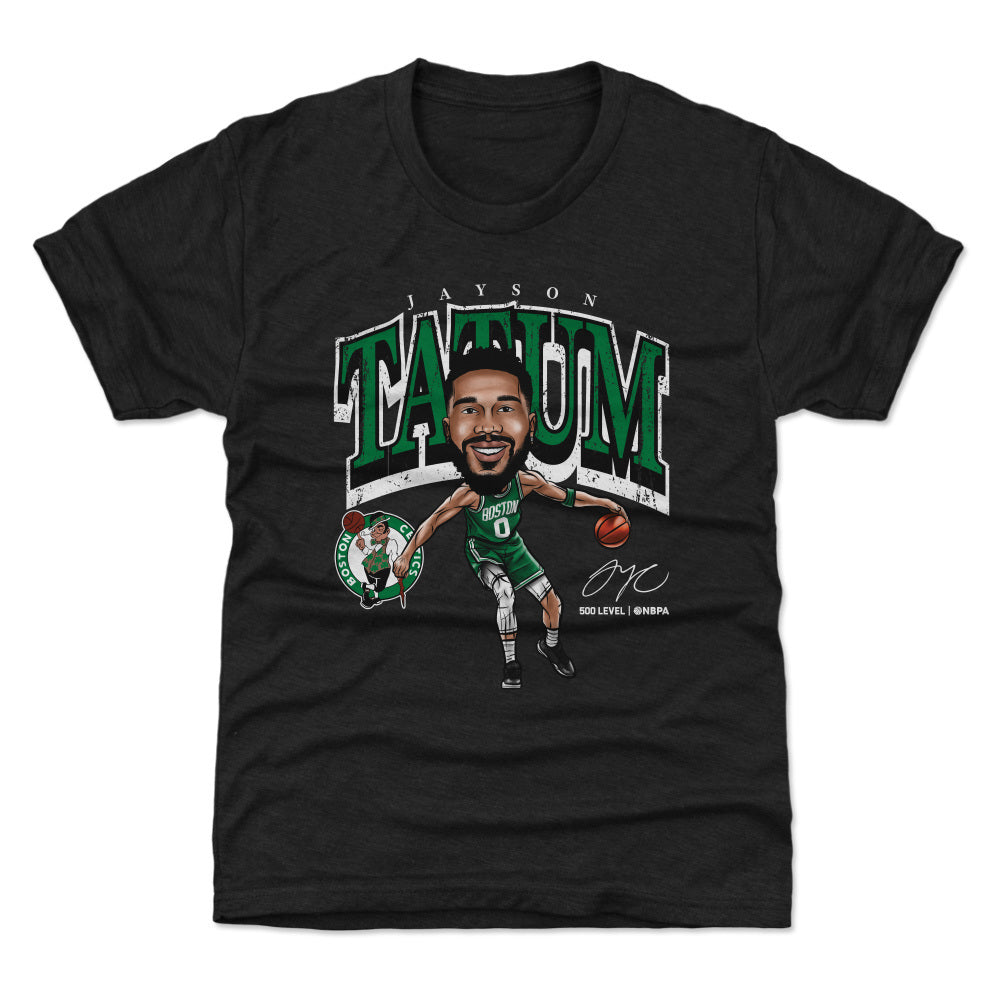 Jayson Tatum Boston Celtics Cartoon WHT