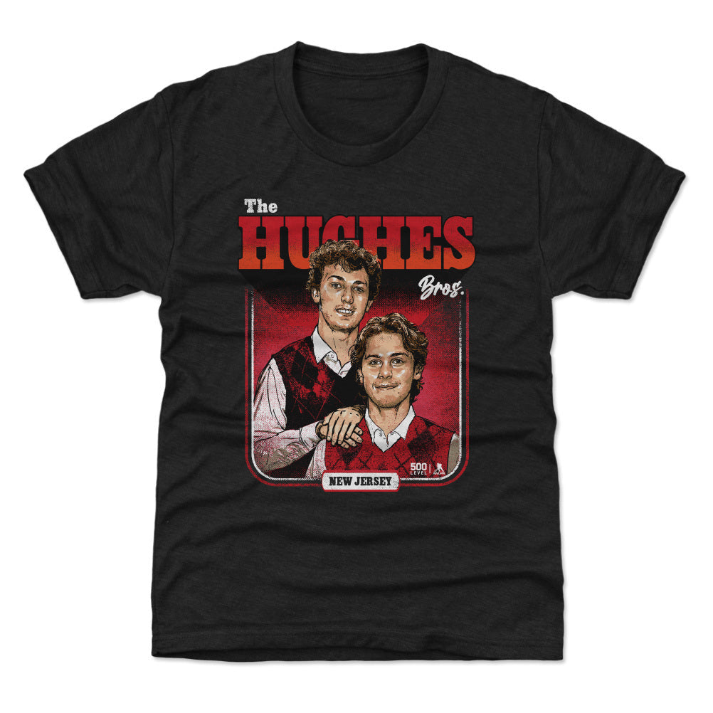 Luke Hughes & Jack Hughes New Jersey Step Brothers WHT
