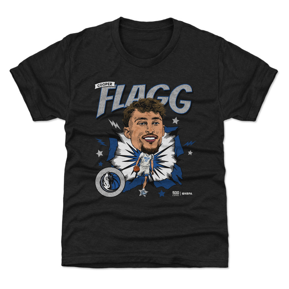 Cooper Flagg Dallas Mavericks Caricature WHT
