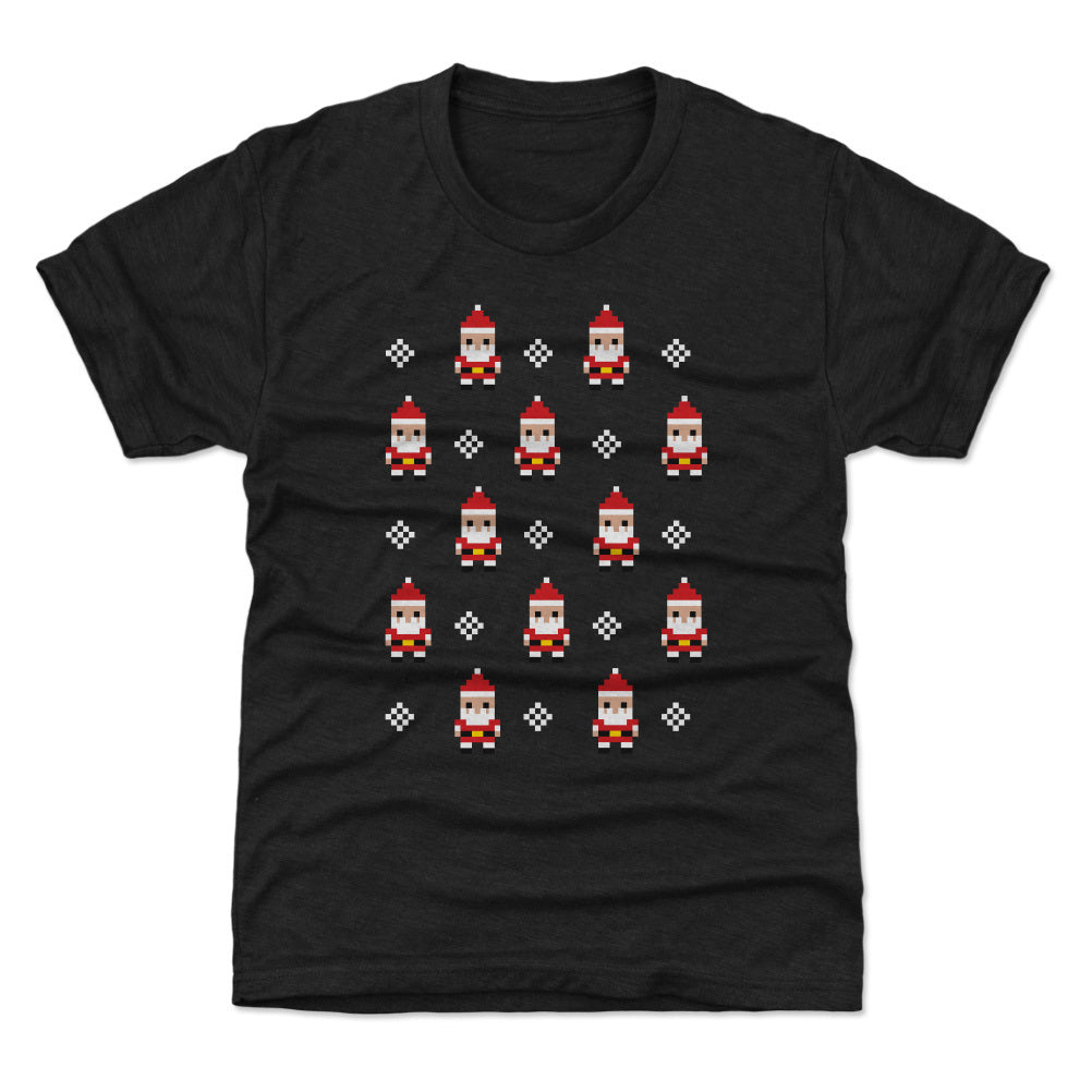 Christmas 8-bit Santas WHT
