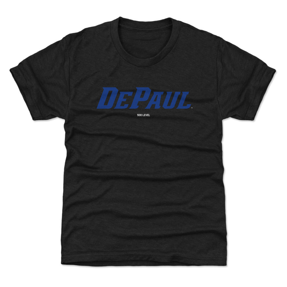 DePaul Blue Demons Wordmark Royal WHT