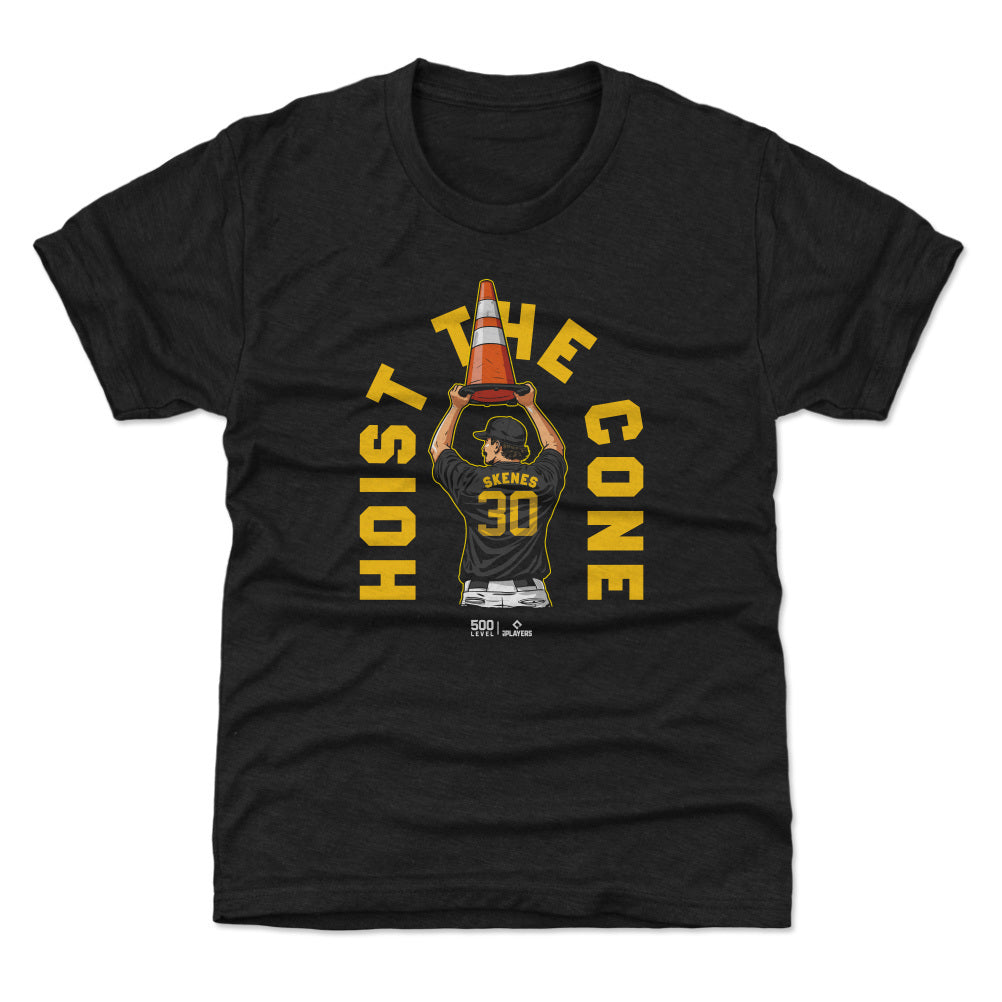 Paul Skenes Pittsburgh Hoist The Cone WHT