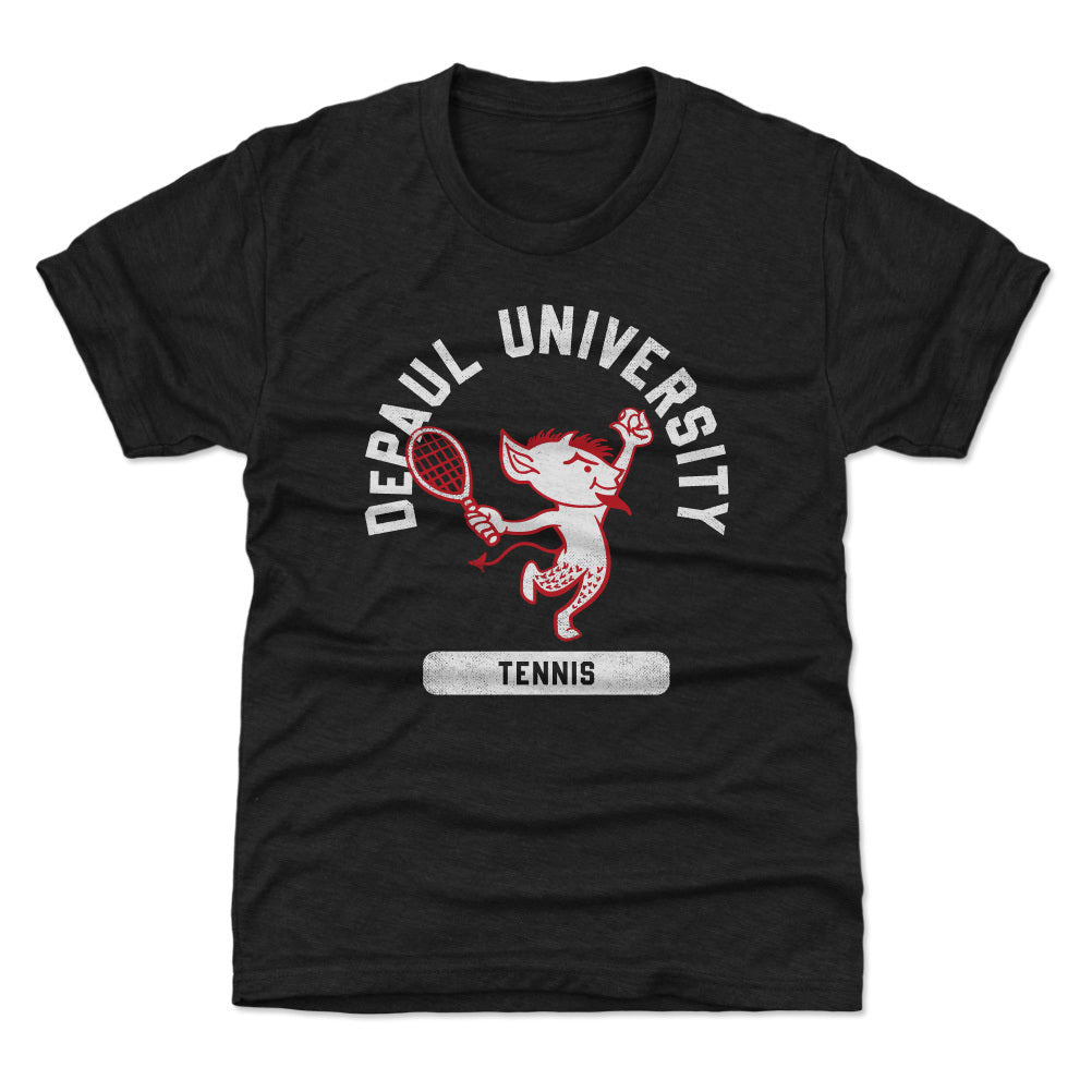 DePaul Blue Demons Mascot Tennis WHT