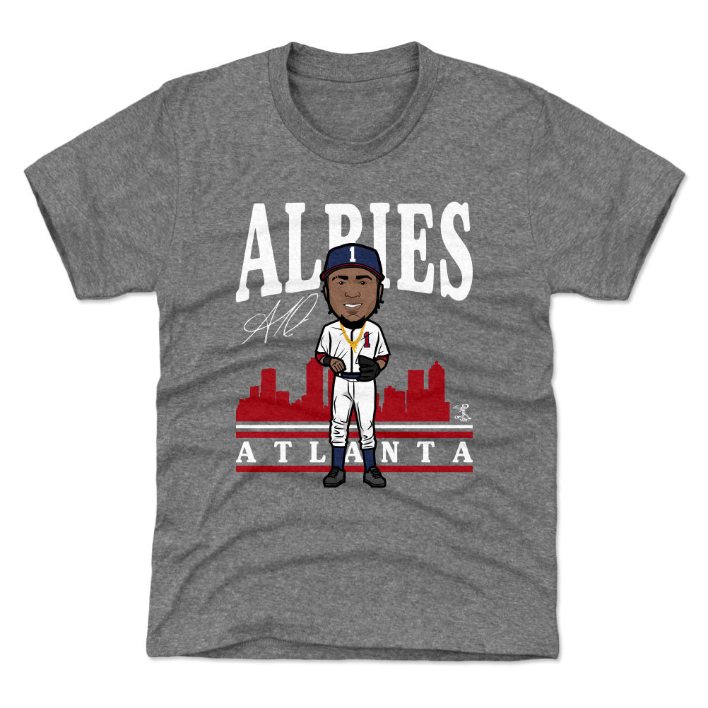 Ozzie Albies Toon R WHT