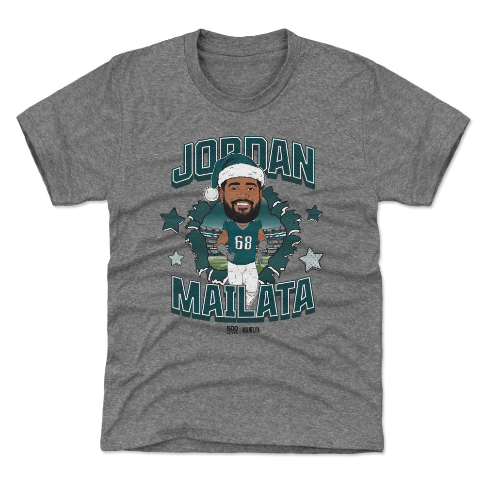 Jordan Mailata Philadelphia Santa Hat WHT
